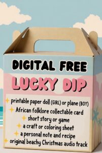 Free Digital Lucky Dip Example pink and blue theme